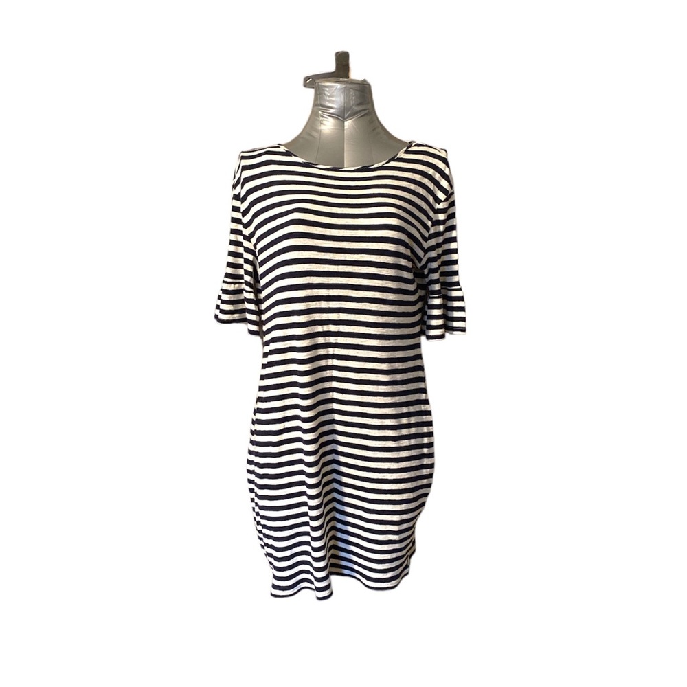 Striped Sheath Tunic Top Dress Size Small